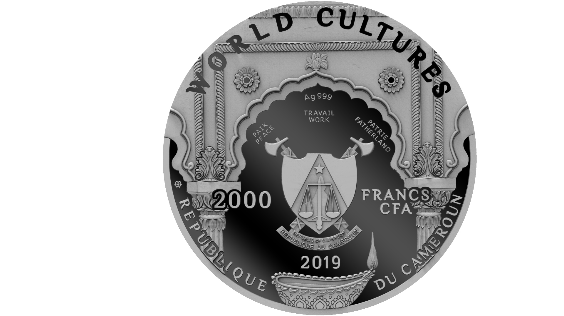 2000 Francs 2019 Cameroon – World Cultures – GANESHA